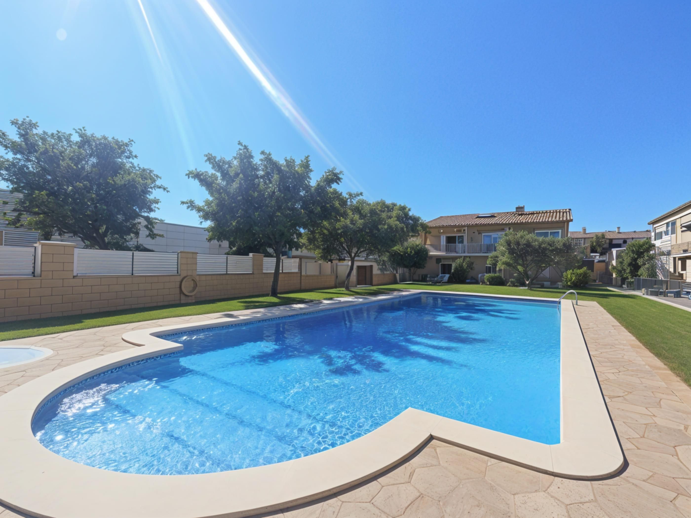 Piscina de Casa o xalet en venda en Cunit amb Aire condicionat, Calefacció i Jardí privat