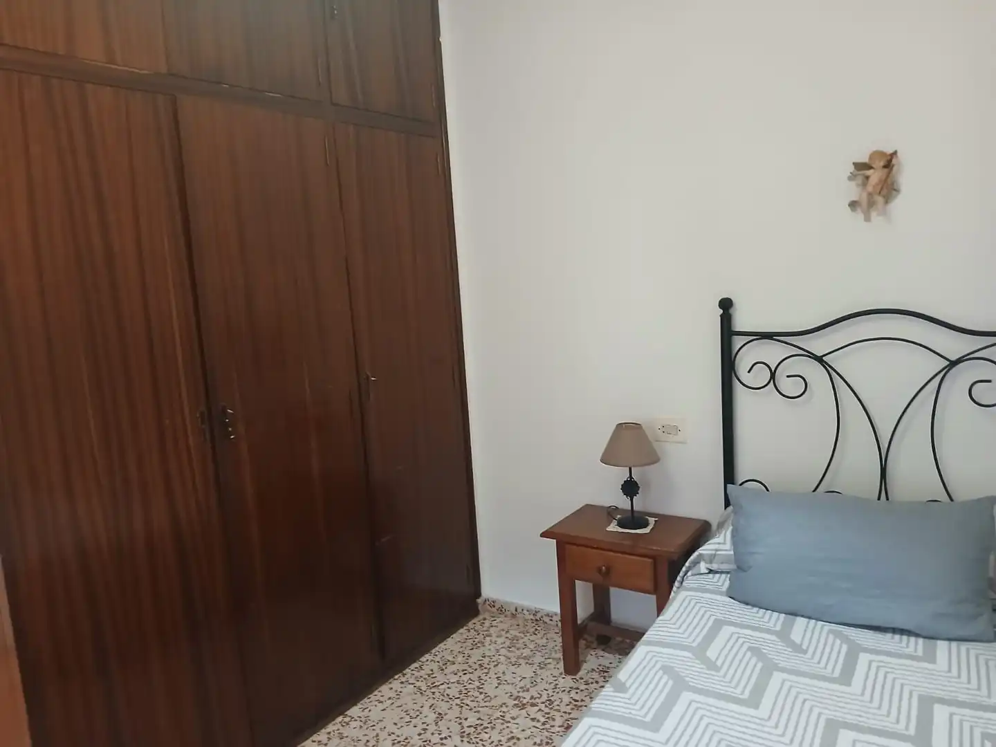Schlafzimmer von Wohnung zur Miete in Cáceres mit Heizung, Terrasse und Möbliert