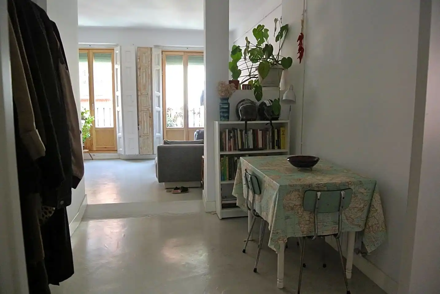 Sala de estar de Piso de alquiler en Madrid con Aire acondicionado, Calefacción y Balcón