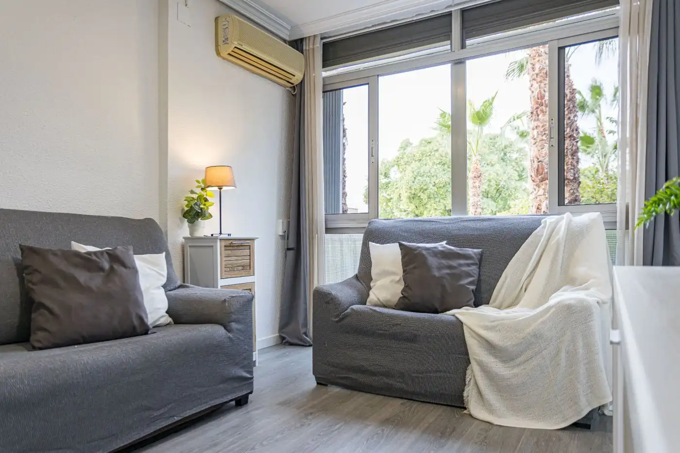 Living room of Flat for sale in Murcia  with Air Conditioner, Heating and Furnished