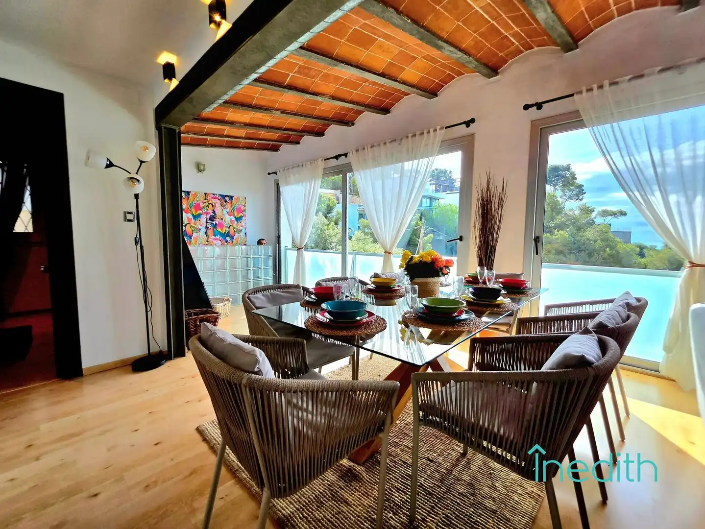 Dining room of Houses for sale in Castelldefels  with Air Conditioner, Heating and Private garden