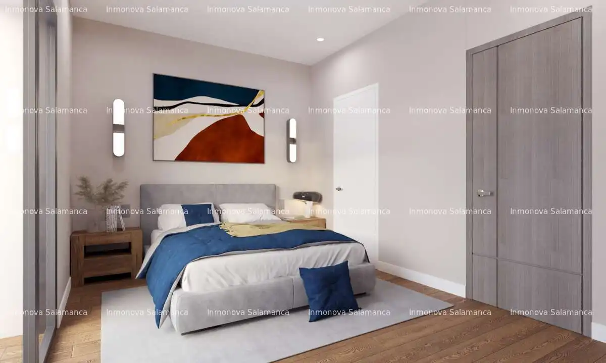 Schlafzimmer von Einfamilien-Reihenhaus zum Verkauf in Villares de la Reina mit Heizung und Terrasse