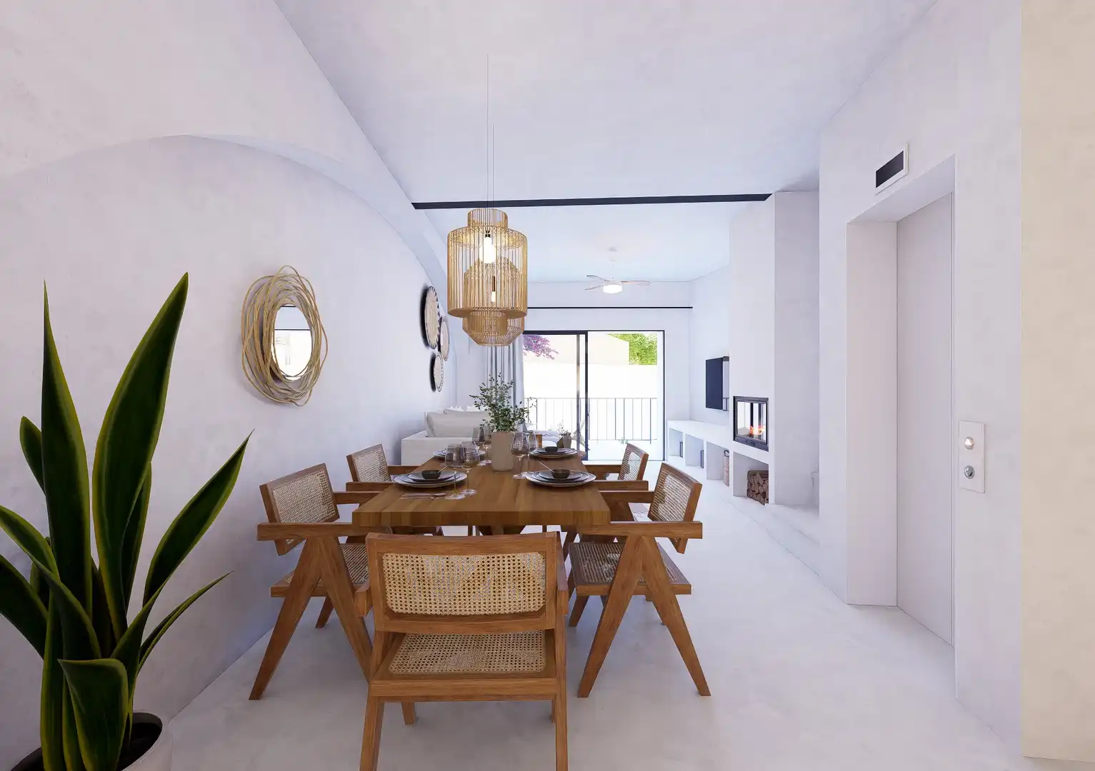 Comedor de Finca rústica en venta en Pego con Aire acondicionado, Calefacción y Terraza