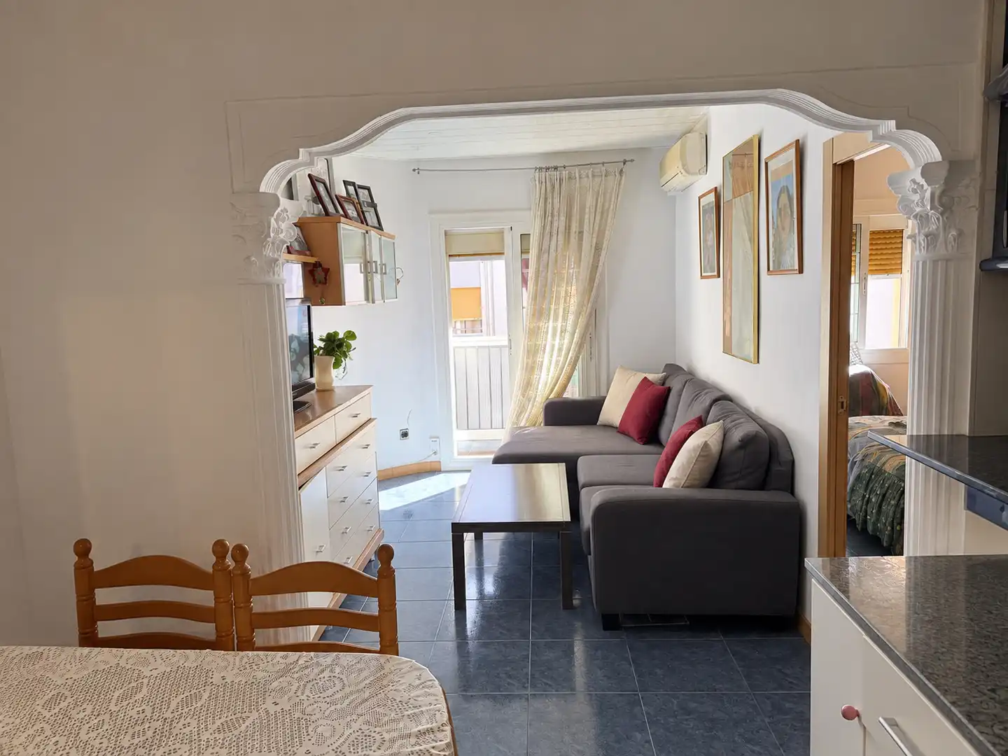 Sala de estar de Piso en venta en Badalona con Balcón