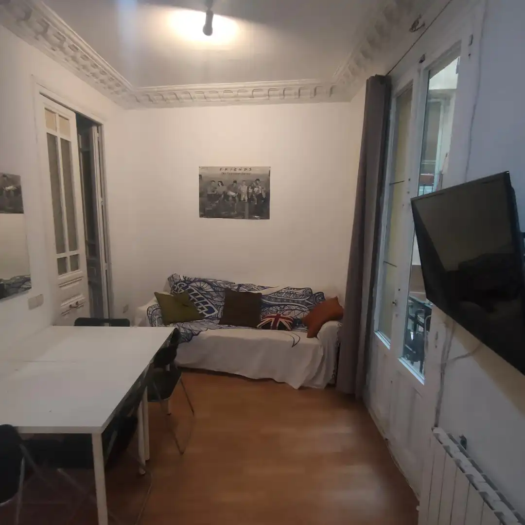 Wohnzimmer von Wohnung zur Miete in Madrid mit Heizung, Möbliert und Ofen