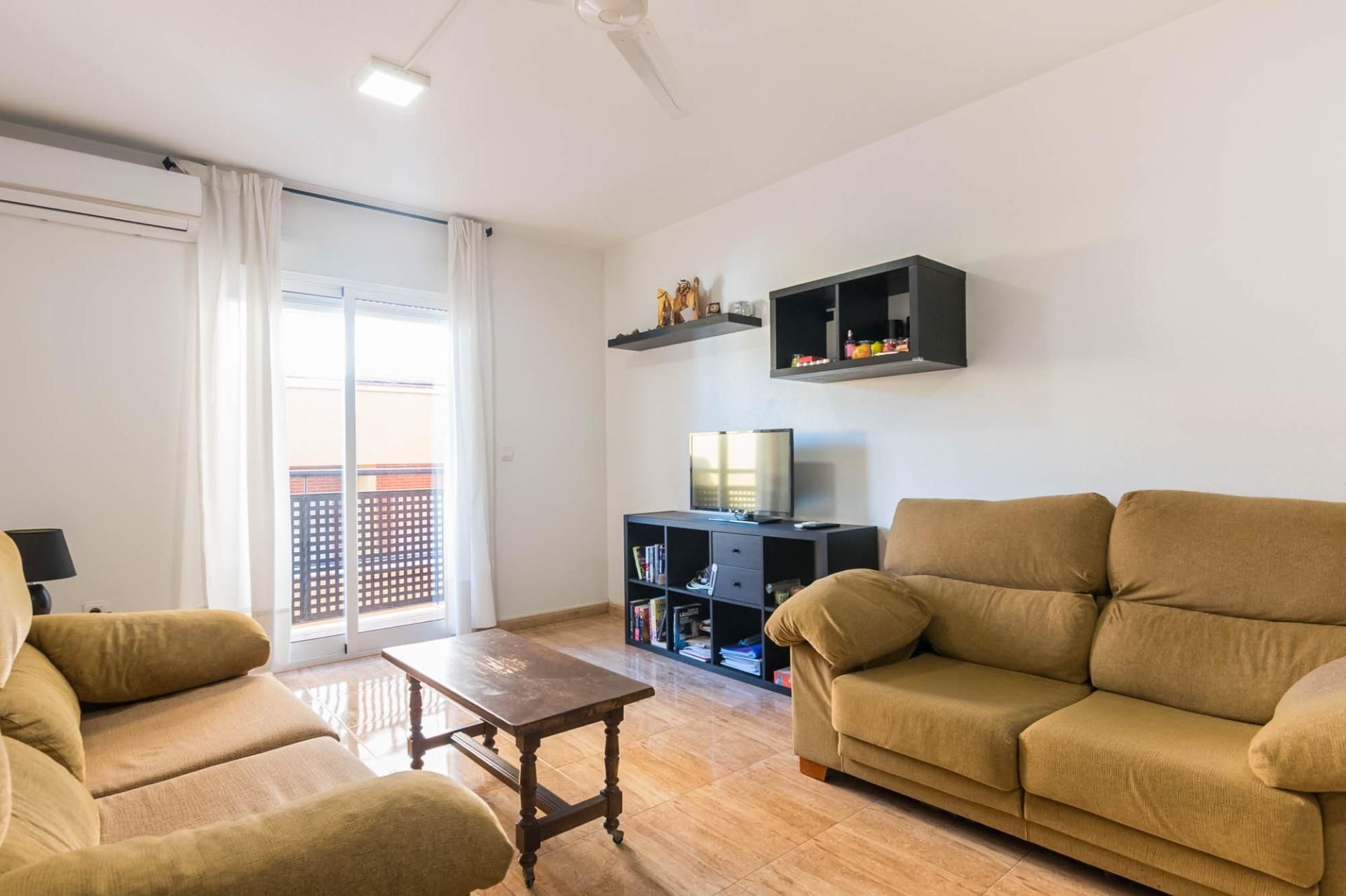 Sala d'estar de Pis en venda en  Murcia Capital amb Aire condicionat, Calefacció i Terrassa