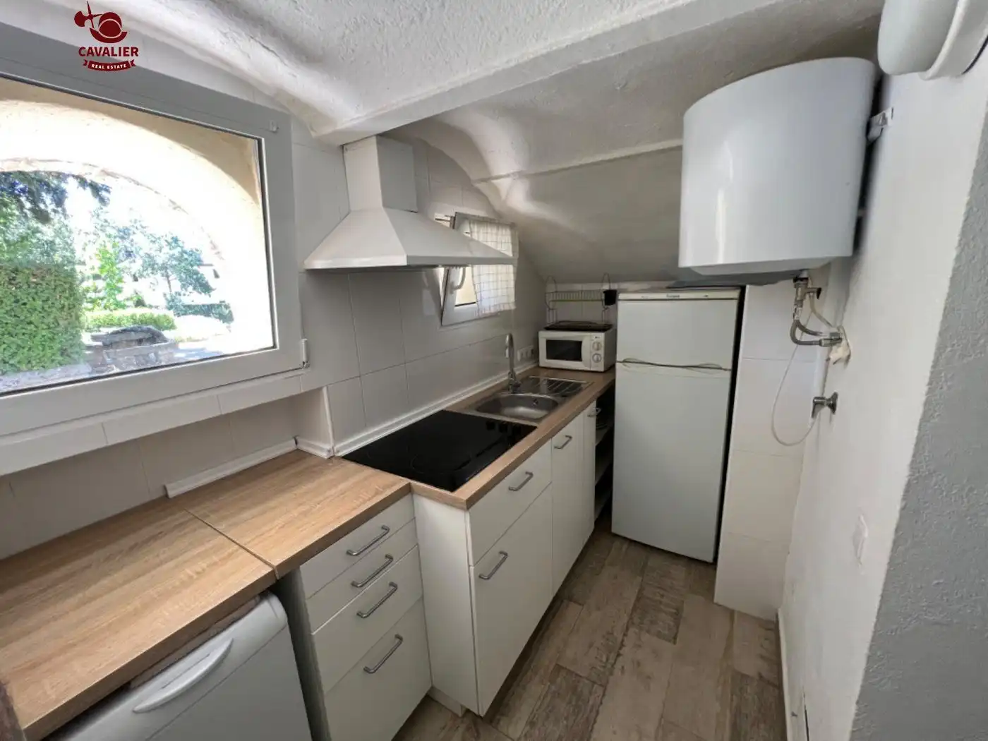 Cuina de Apartament de lloguer en Los Molinos amb Calefacció, Jardí privat i Terrassa