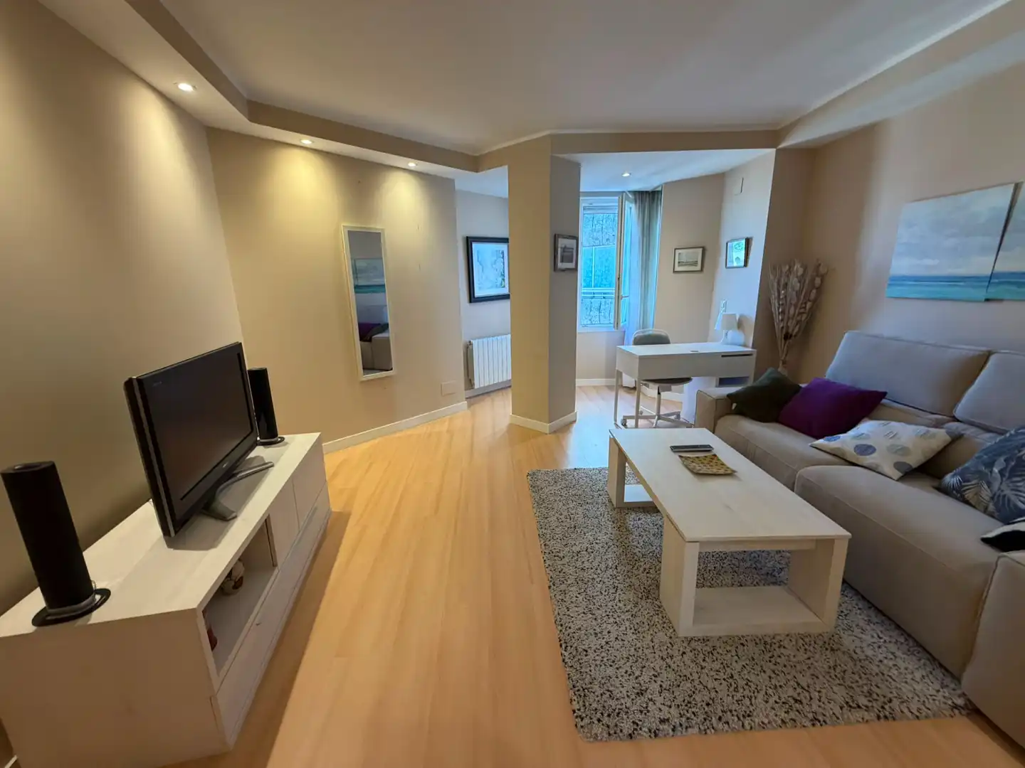 Sala de estar de Piso de alquiler en Valladolid con Calefacción y Amueblado