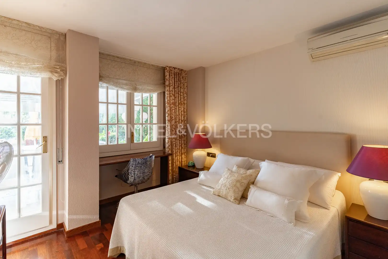 Bedroom of Flat for rent in Caldes d'Estrac  with Air Conditioner, Heating and Private garden