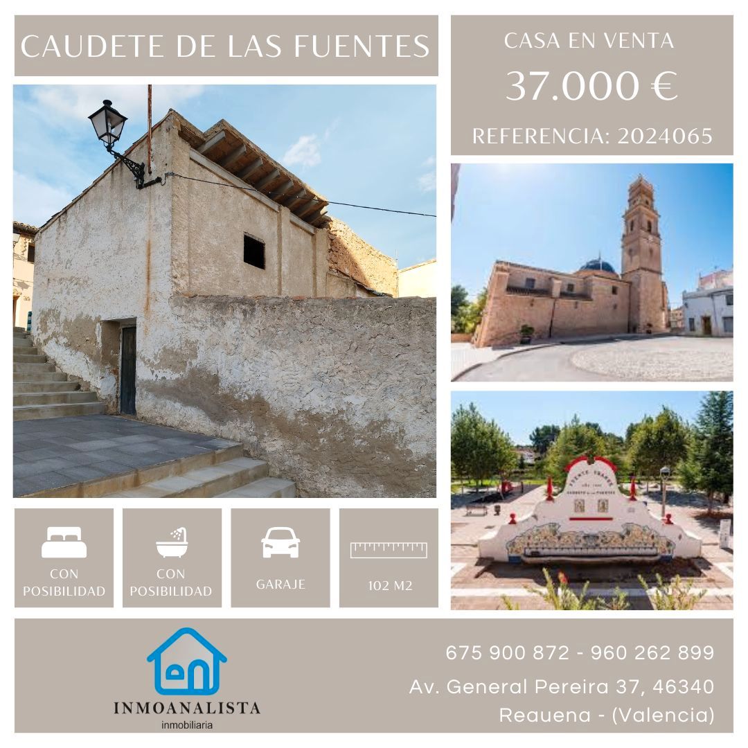 Vista exterior de Edifici en venda en Caudete de las Fuentes