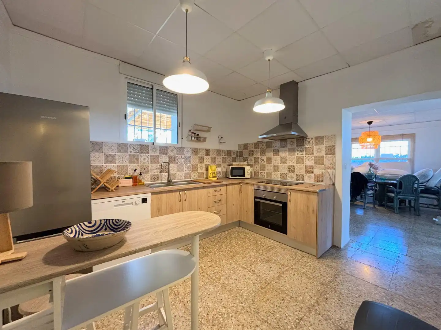 Cocina de Casa o chalet en venta en Alicante / Alacant con Aire acondicionado, Jardín privado y Terraza
