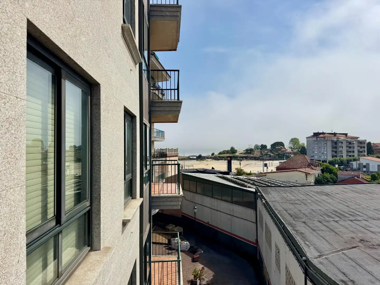 Balcony of Flat for sale in Baiona  with Parquet flooring, Terrace and Storage room