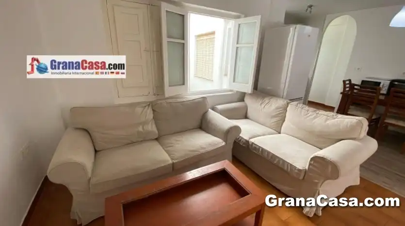 Sala de estar de Piso de alquiler en Granada con Terraza, Amueblado y Horno