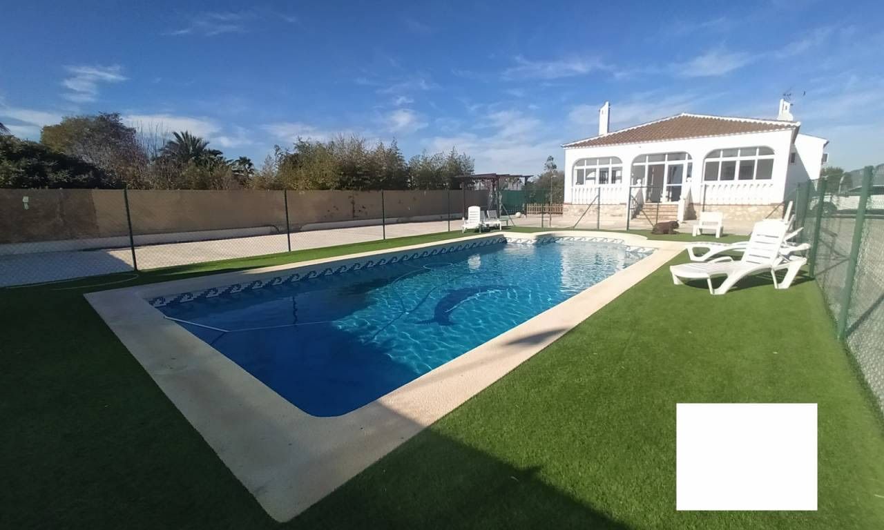 Swimming pool of House or chalet for sale in Daya Nueva  with Air Conditioner, Terrace and Swimming Pool