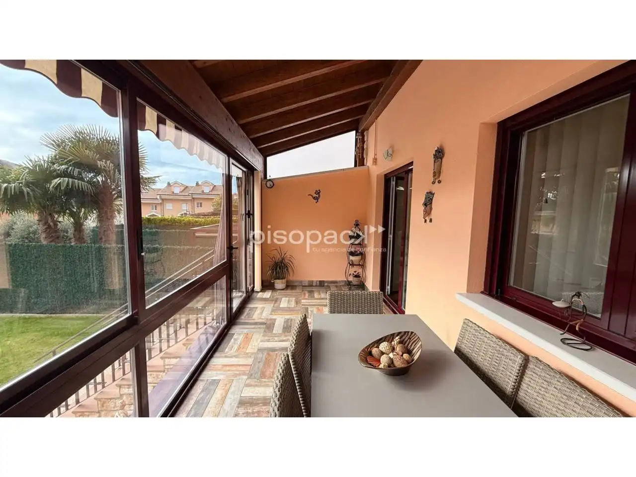Terraza de Casa adosada en venta en Berrioplano / Berriobeiti con Calefacción, Jardín privado y Parquet