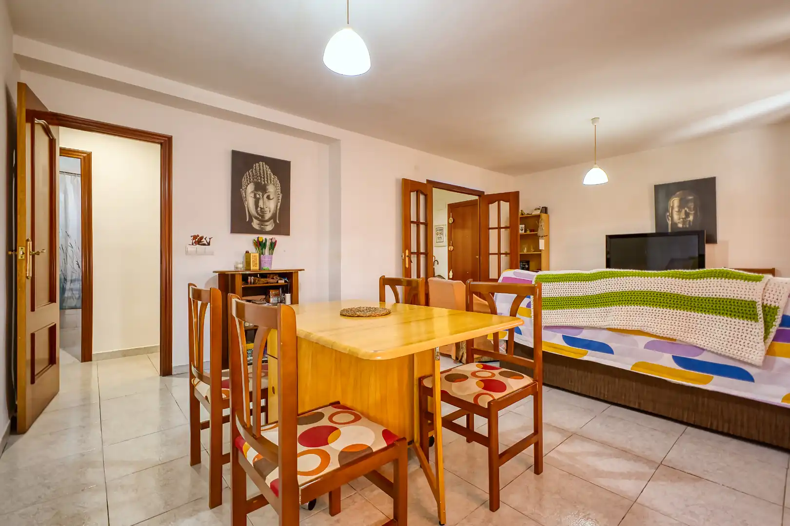 Dining room of Flat for sale in Jijona / Xixona  with Storage room, Furnished and Oven