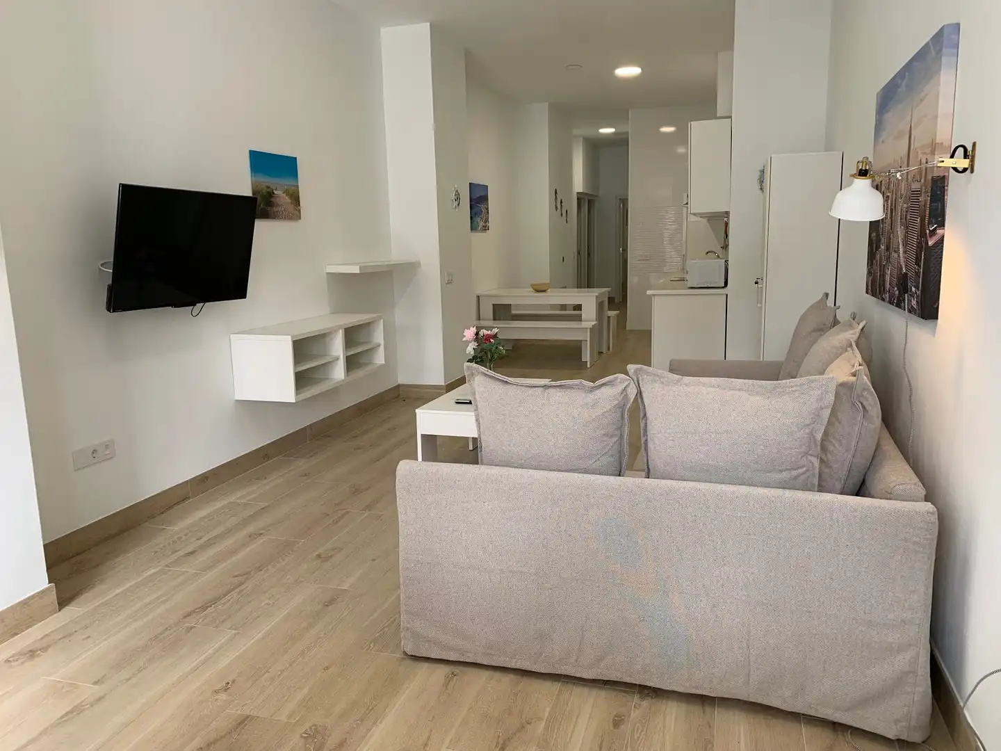 Living room of Flat for rent in Gáldar  with Terrace, Furnished and Washing machine