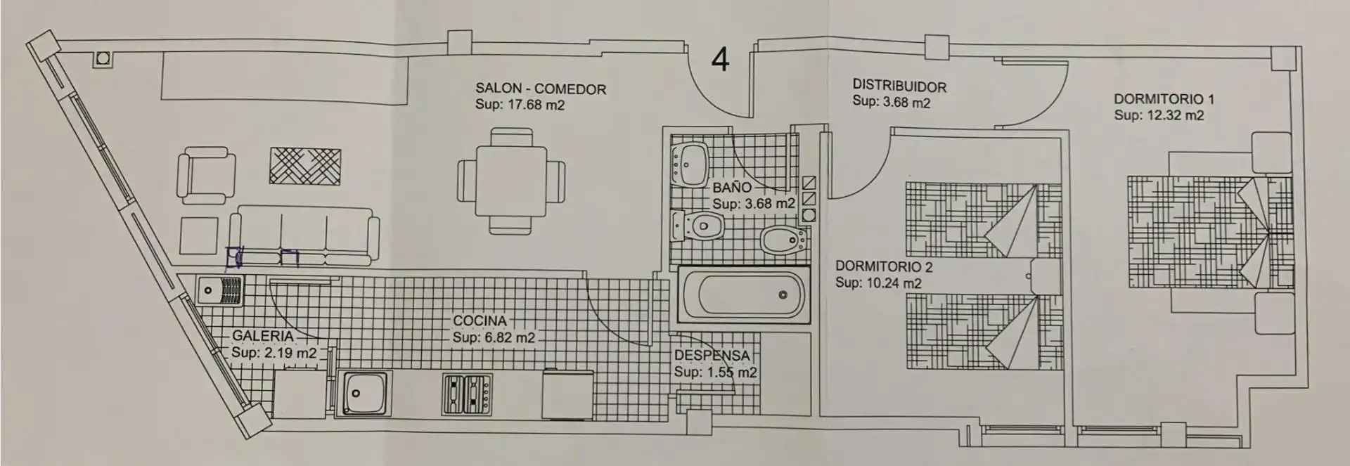 Flat for sale in Murcia  with Air Conditioner and Storage room