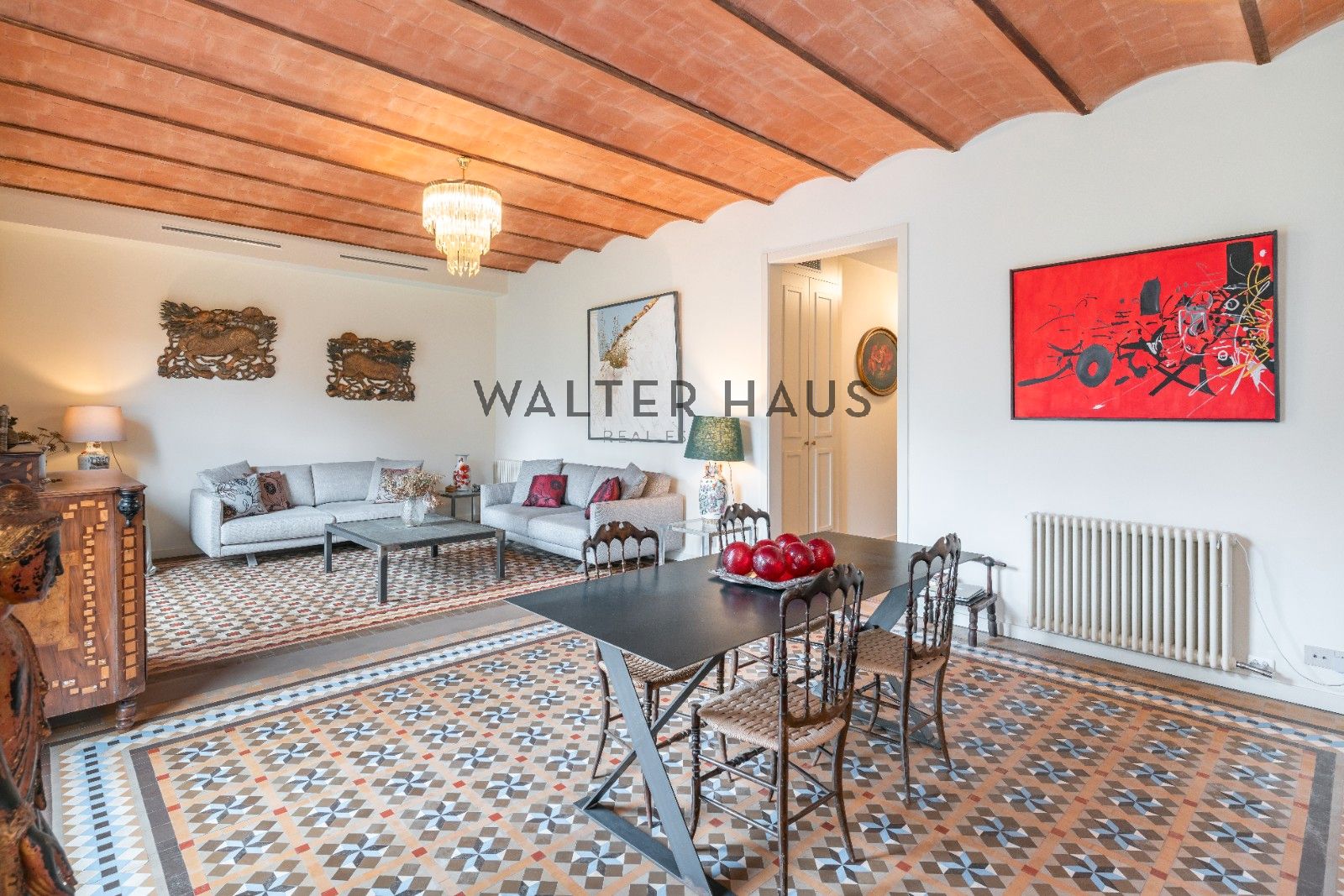 Living room of Flat for sale in  Barcelona Capital  with Air Conditioner, Heating and Parquet flooring