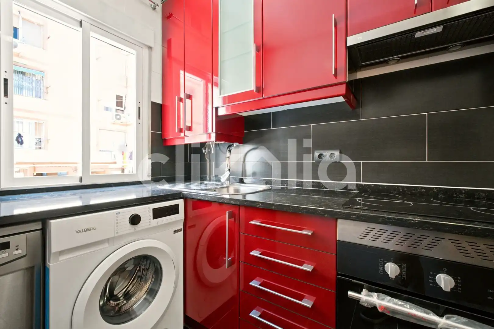 Cocina de Piso de alquiler en Madrid con Aire acondicionado, Calefacción y Terraza