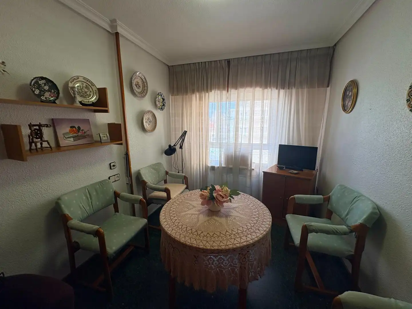 Living room of Flat for sale in Almansa  with Heating, Terrace and Storage room