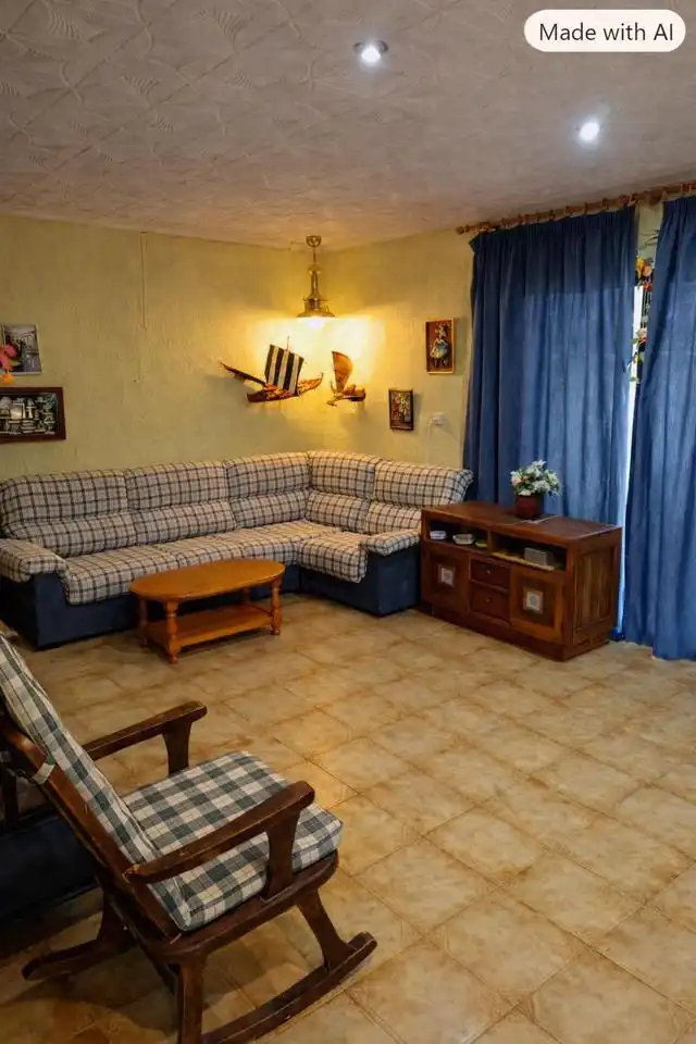Sala d'estar de Casa o xalet en venda en Zuera amb Jardí privat i Piscina comunitària