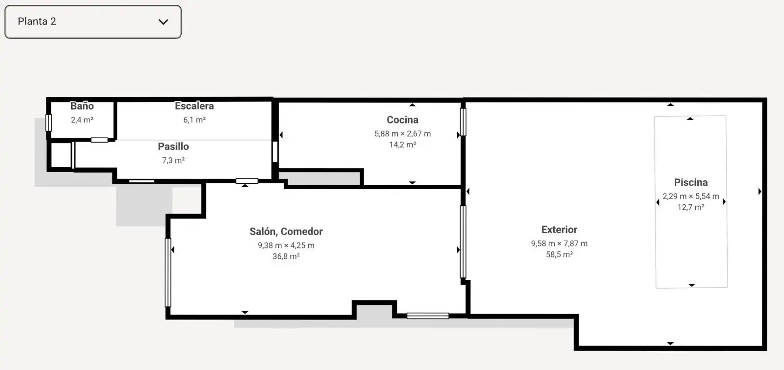 Einfamilien-Reihenhaus zum Verkauf in Granada mit Heizung, Privatgarten und Terrasse
