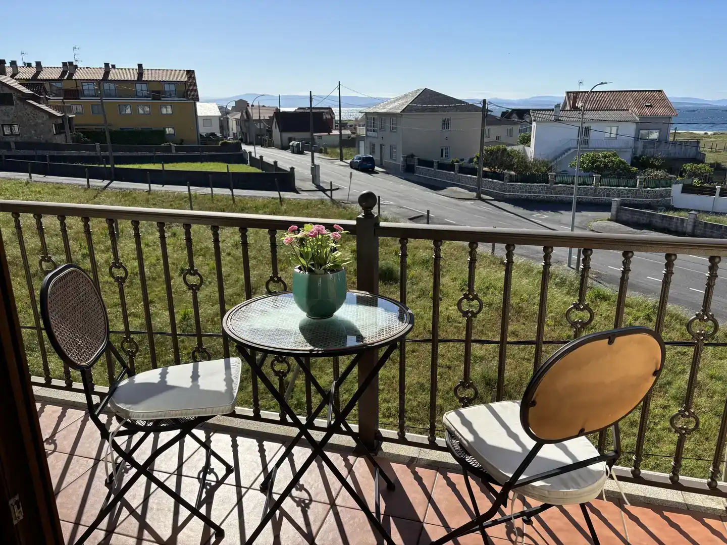 Terraza de Piso de alquiler en Ribeira con Jardín privado, Amueblado y Balcón