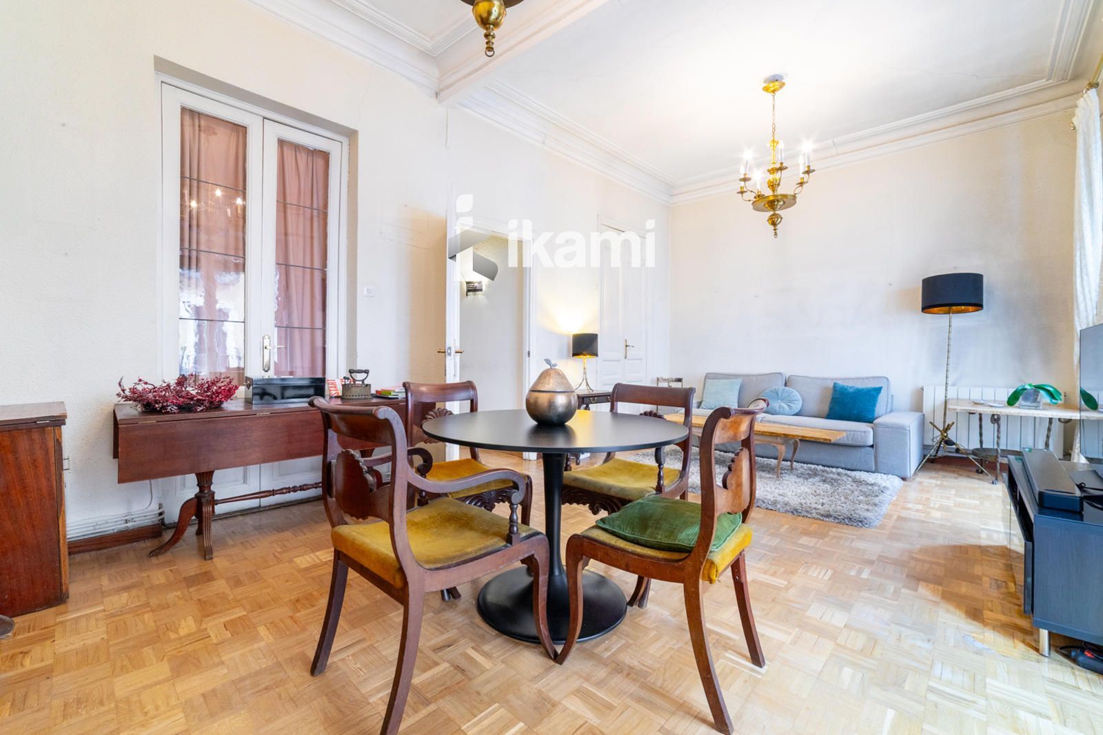 Dining room of Flat for sale in  Madrid Capital  with Terrace and Storage room