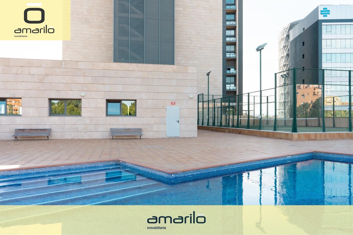 Swimming pool of Duplex to rent in Burjassot  with Air Conditioner, Heating and Terrace