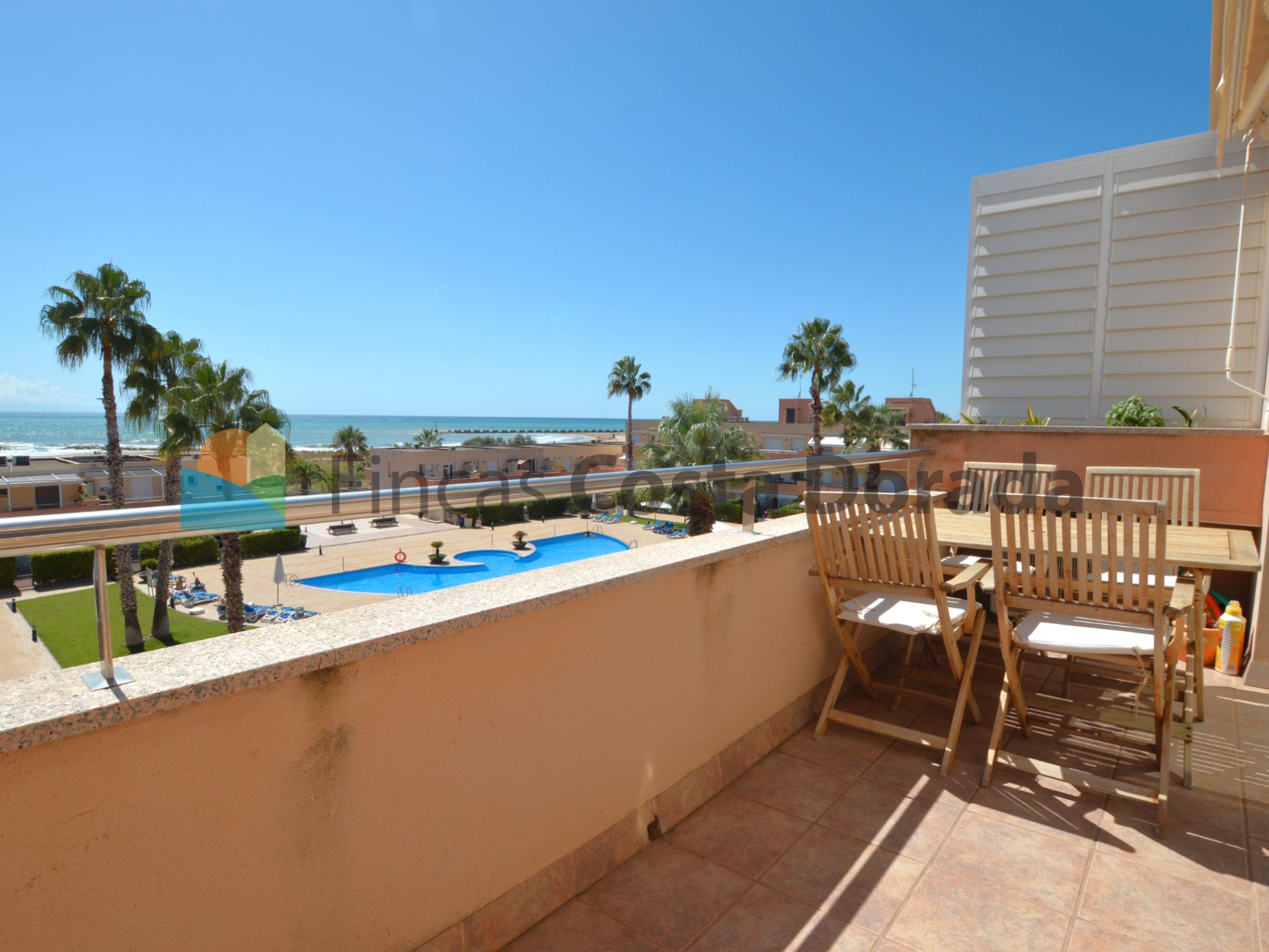 Garden of Flat for sale in Cubelles  with Air Conditioner, Heating and Terrace