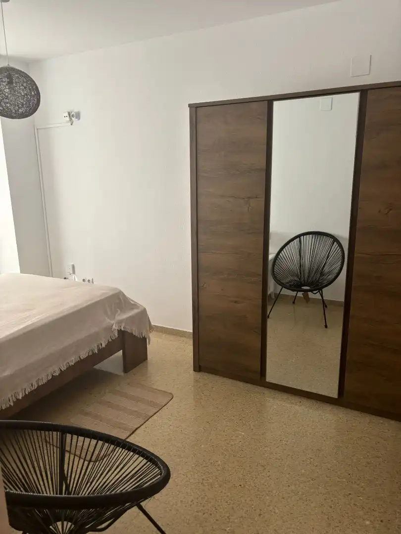 Schlafzimmer von Wohnung zur Miete in Sagunto / Sagunt mit Klimaanlage, Möbliert und Ofen