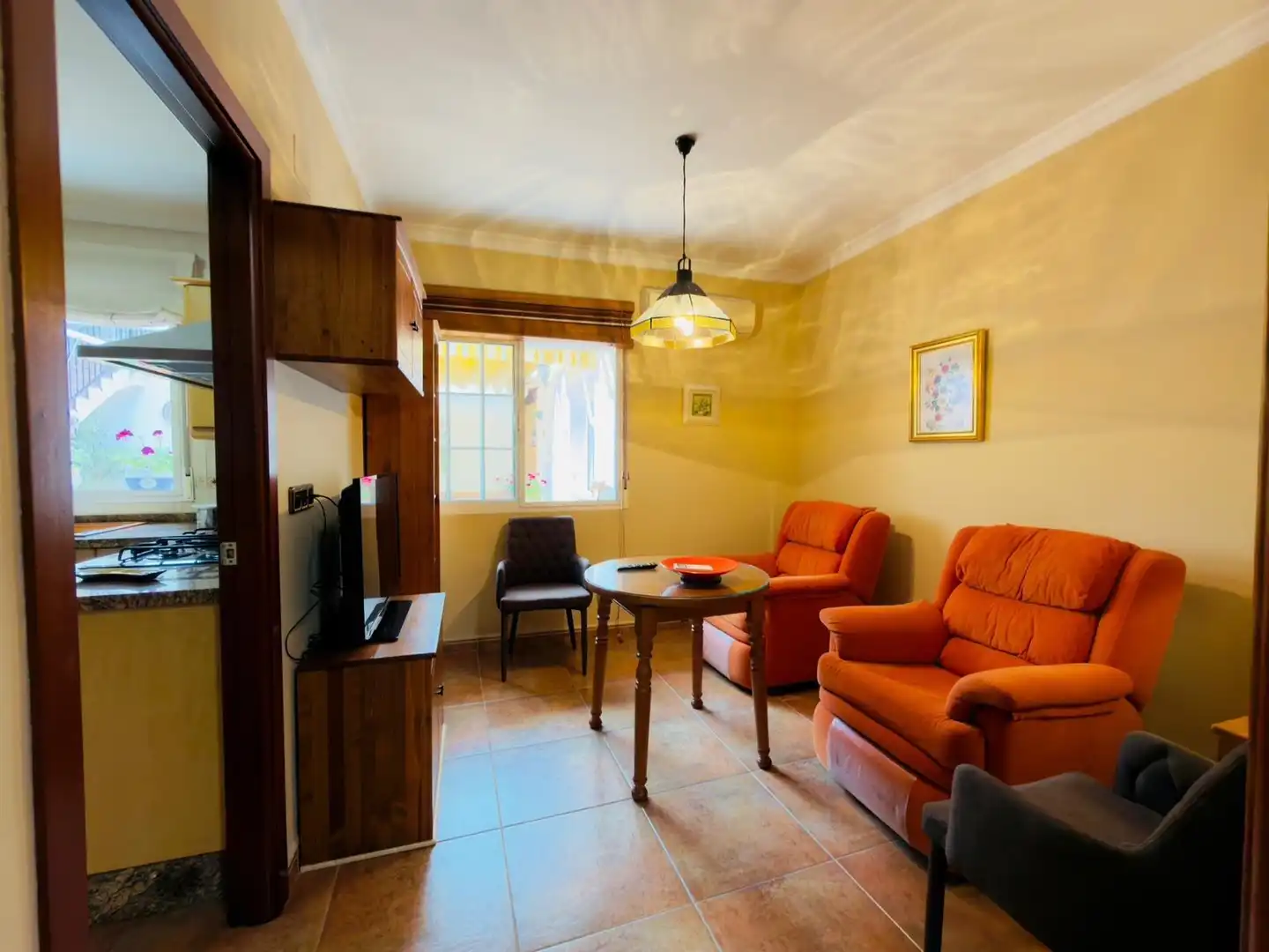 Living room of Houses for sale in La Granja de la Costera  with Air Conditioner