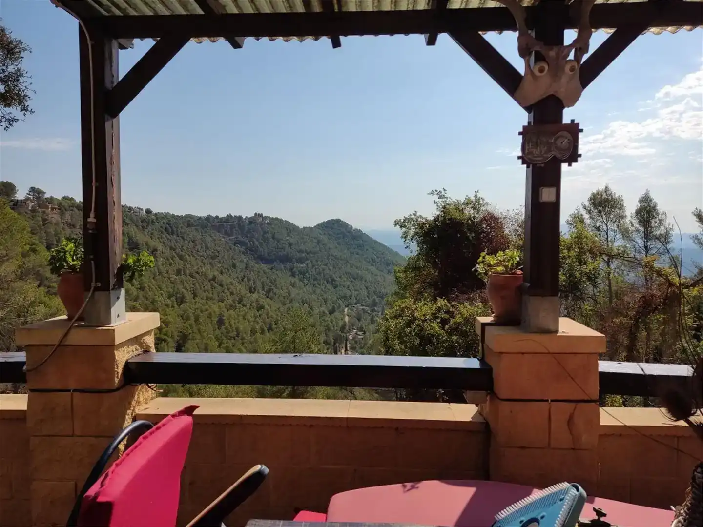 Terrassa de Finca rústica en venda en Castellfollit del Boix amb Aire condicionat, Parquet i Traster