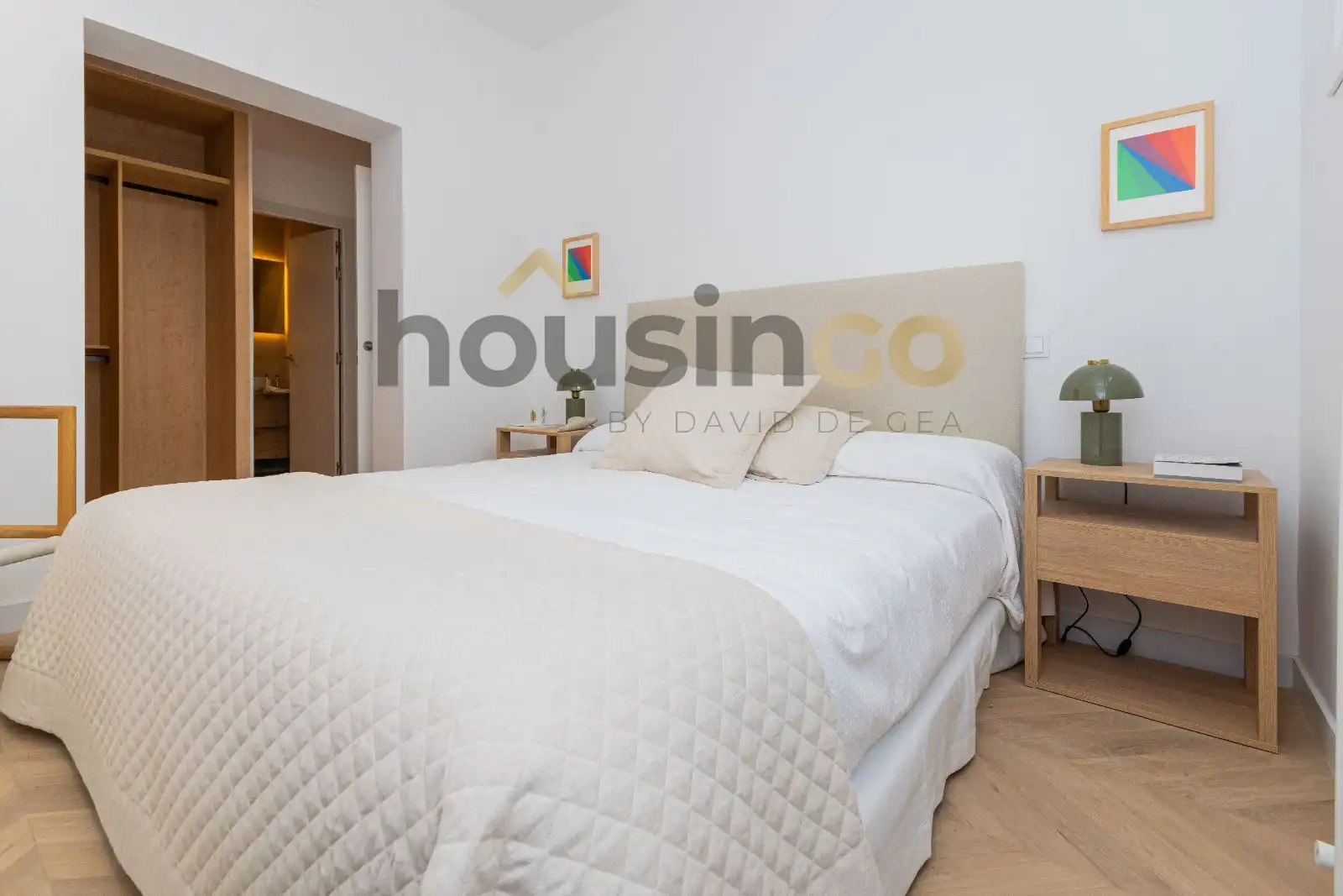 Bedroom of Flat for sale in Madrid  with Air Conditioner, Heating and Parquet flooring