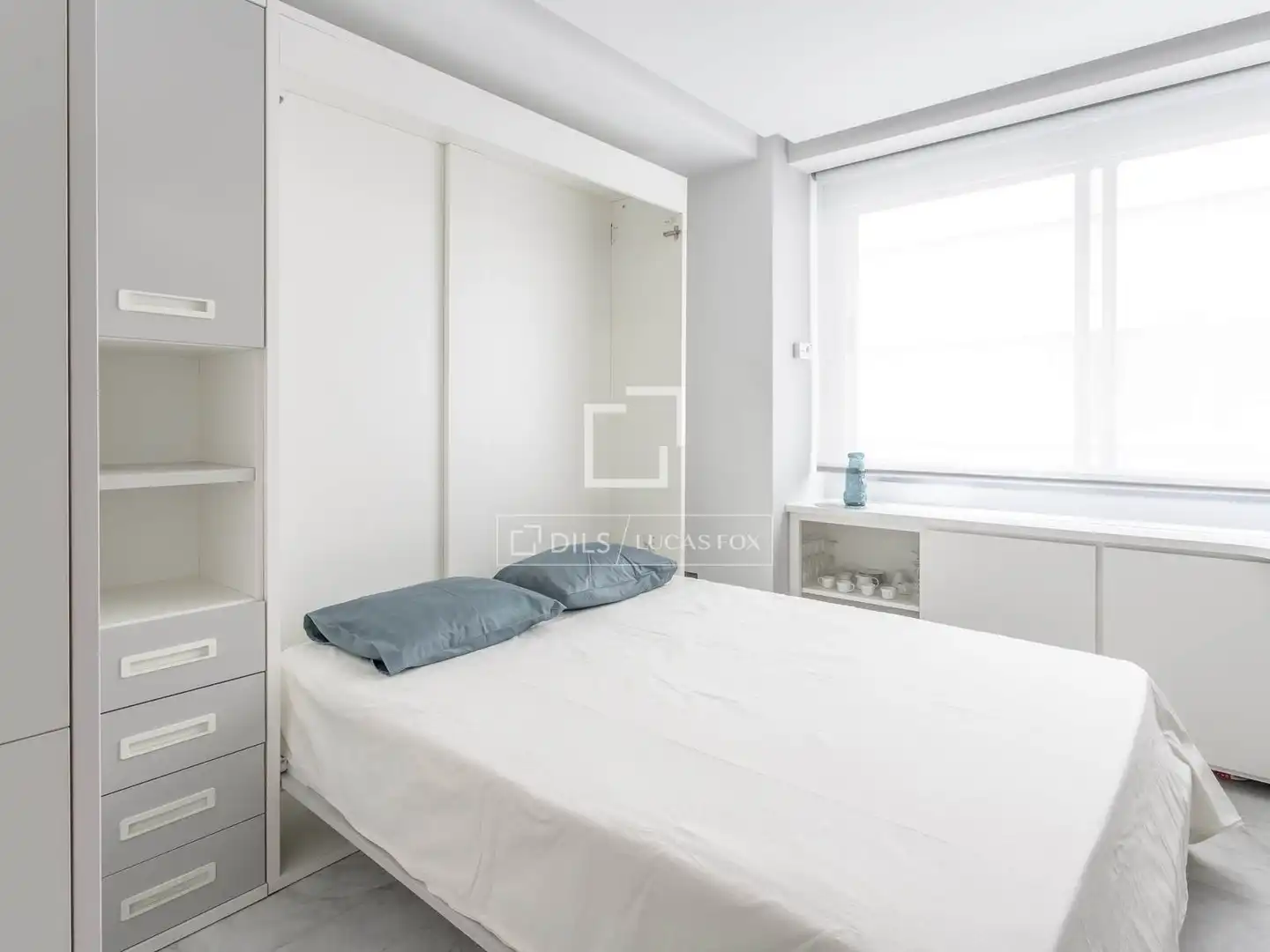 Dormitori de Loft de lloguer en Madrid amb Aire condicionat, Calefacció i Moblat
