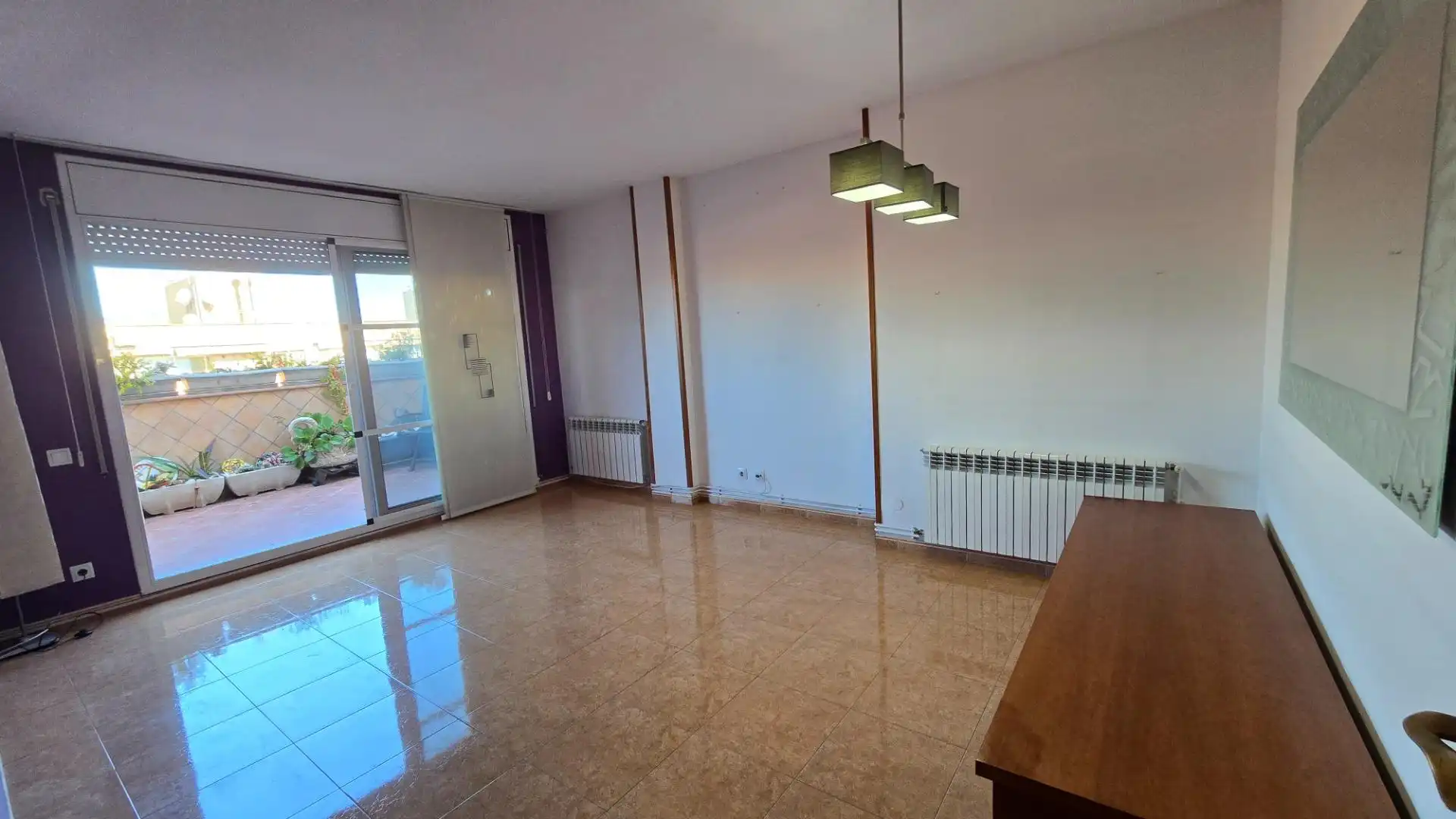 Sala d'estar de Àtic en venda en Sabadell amb Calefacció, Terrassa i Alarma