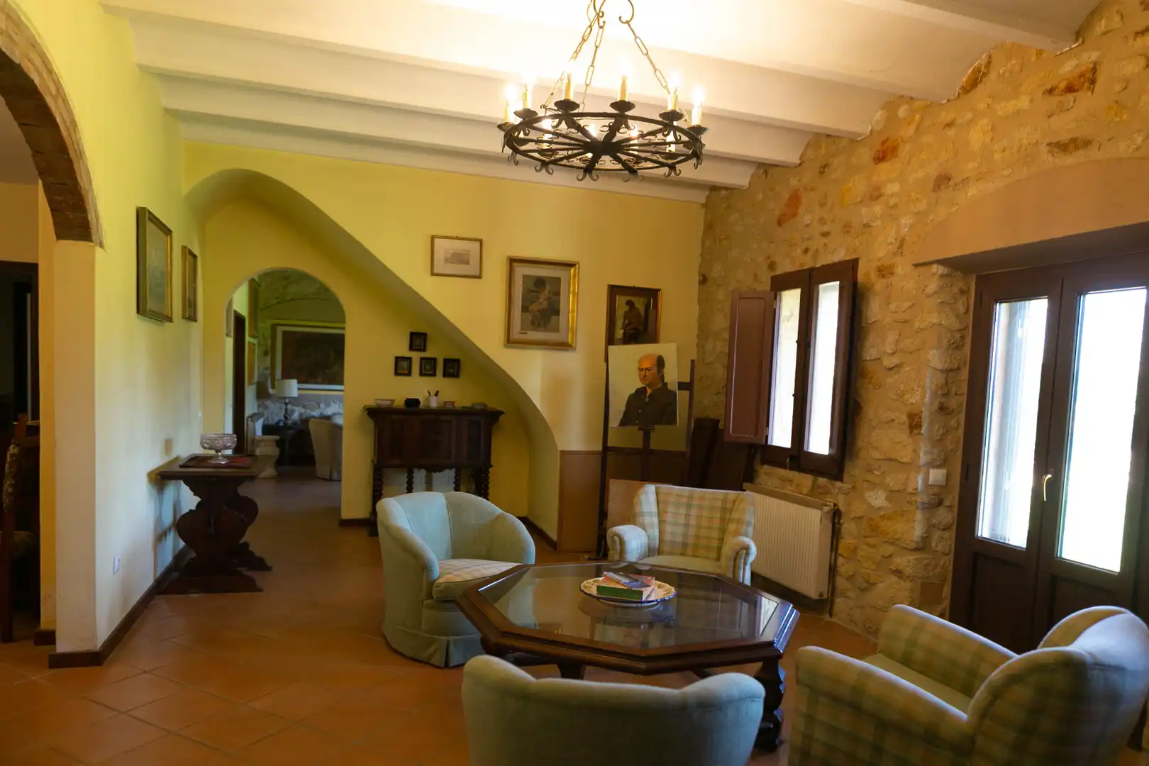 Sala de estar de Finca rústica en venta en Pals con Calefacción, Jardín privado y Terraza