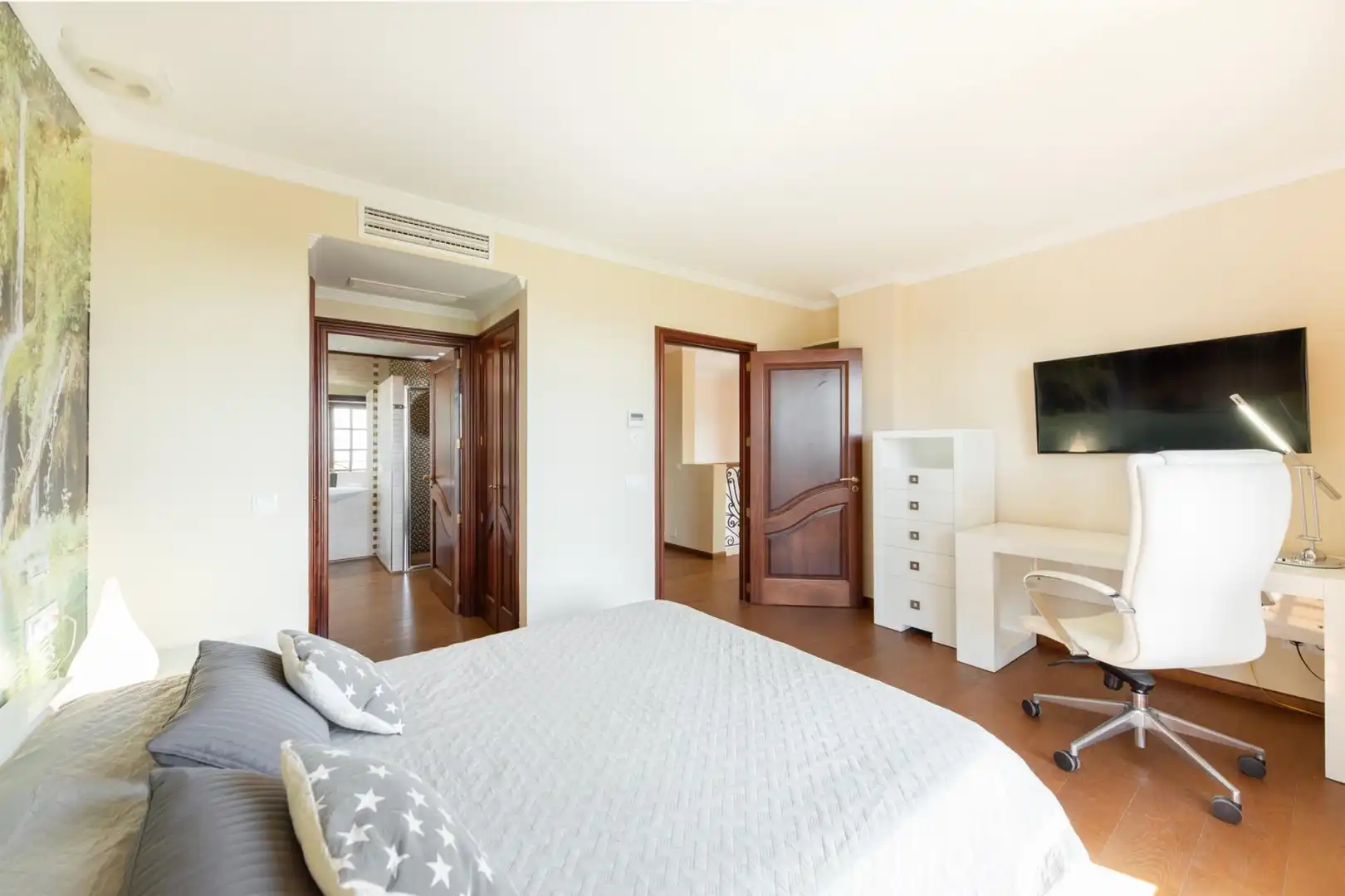 Dormitori de Casa o xalet de lloguer en Marratxí amb Aire condicionat, Jardí privat i Parquet