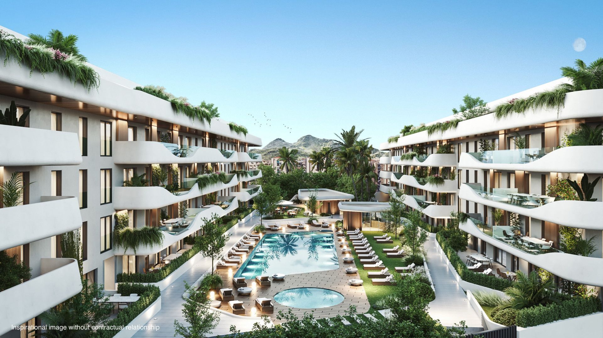Vista exterior de Apartament en venda en Marbella amb Aire condicionat, Terrassa i Piscina