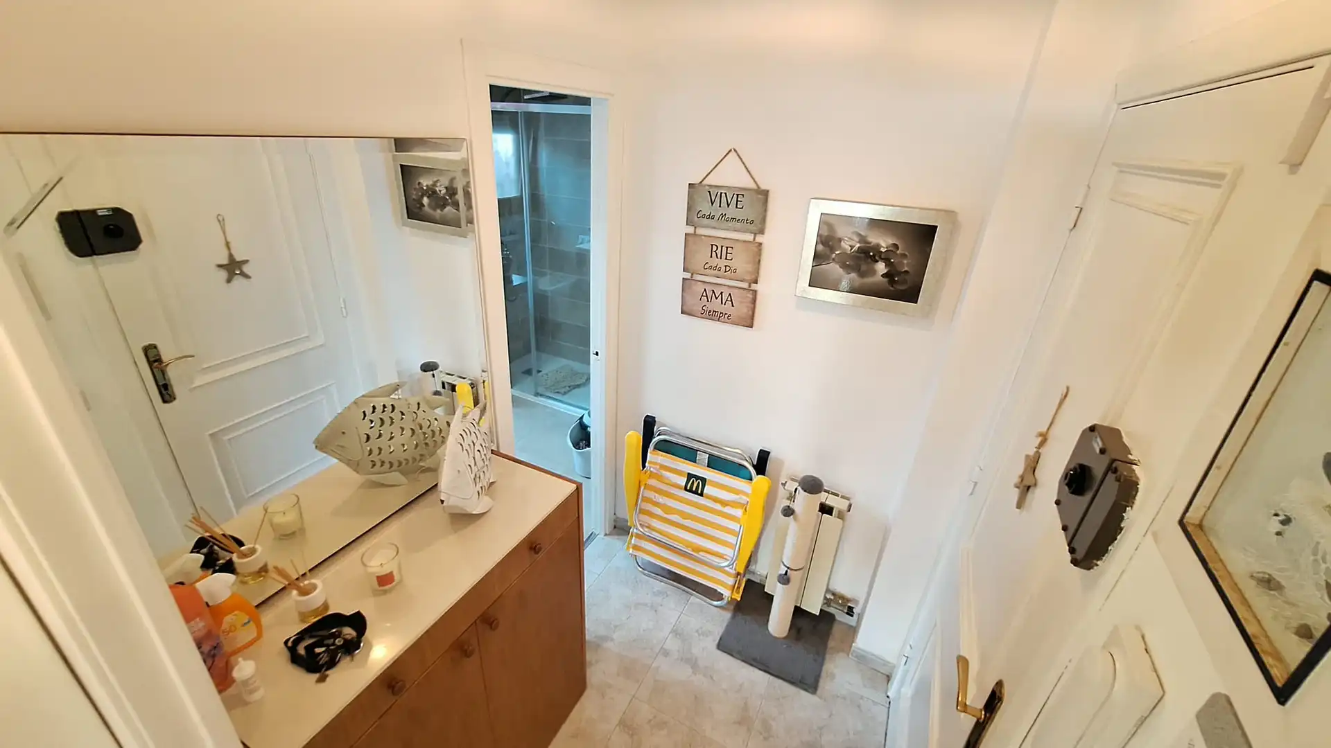 Baño de Apartamento de alquiler en El Vendrell con Calefacción y Jardín privado