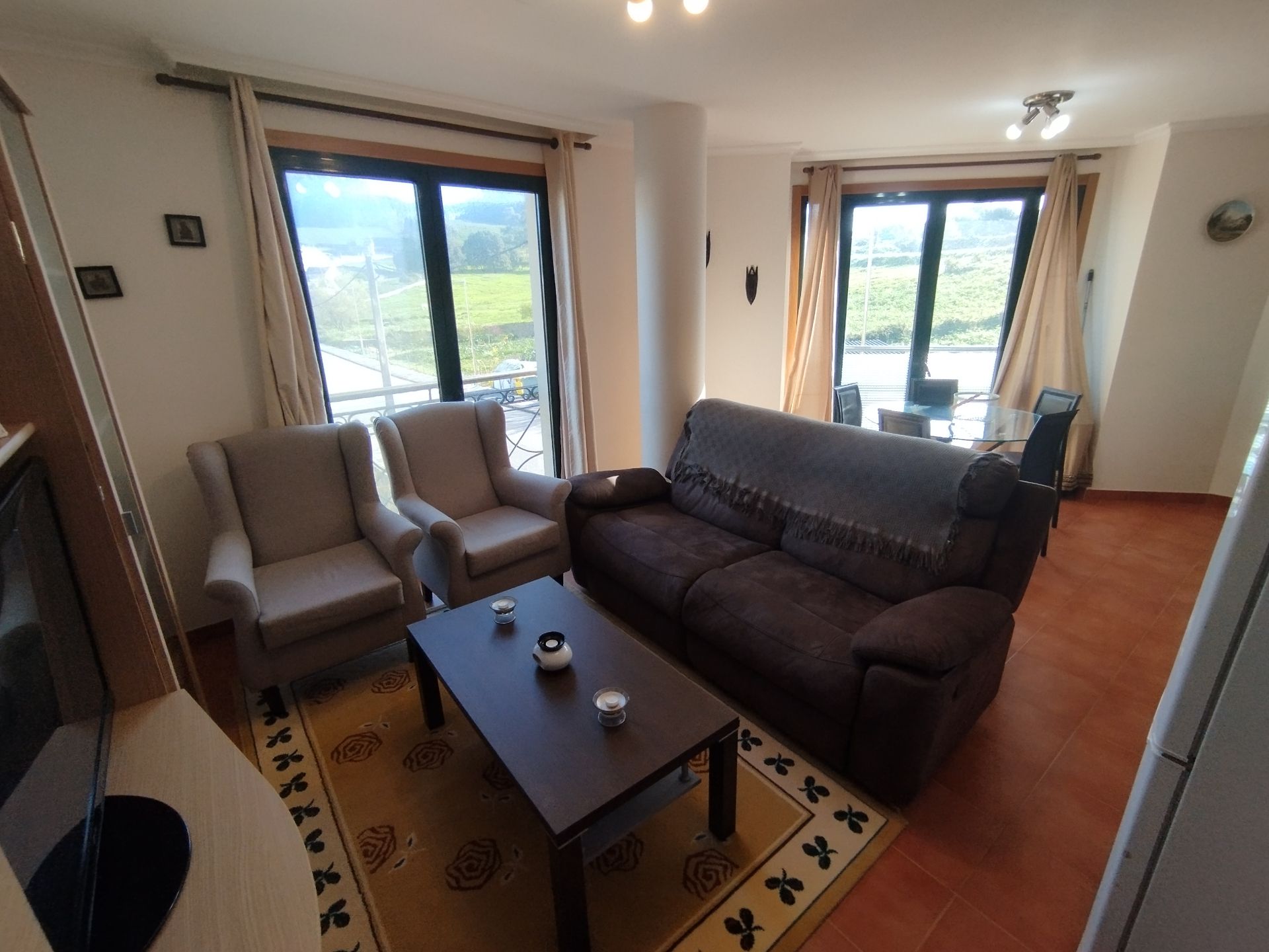 Living room of Flat for sale in O Vicedo   with Storage room and Furnished
