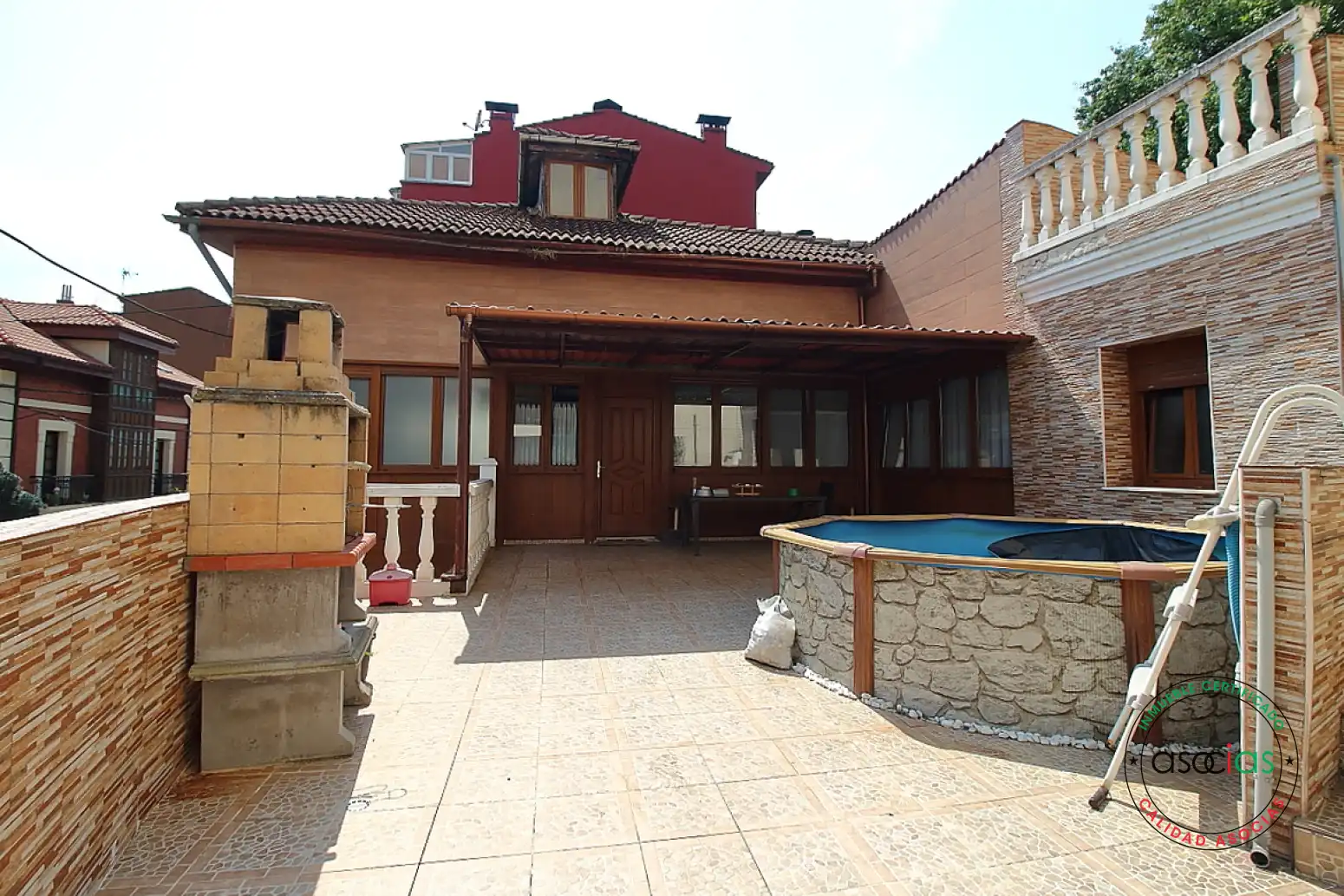 Terrassa de Casa adosada en venda en Mieres (Asturias) amb Calefacció i Terrassa
