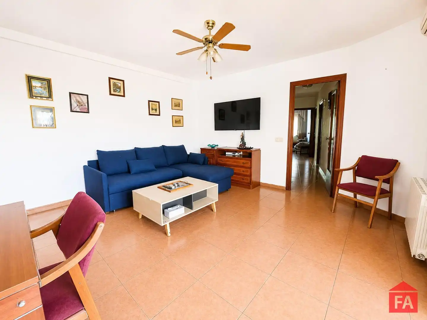 Wohnzimmer von Wohnung zum Verkauf in El Vendrell mit Klimaanlage, Heizung und Terrasse