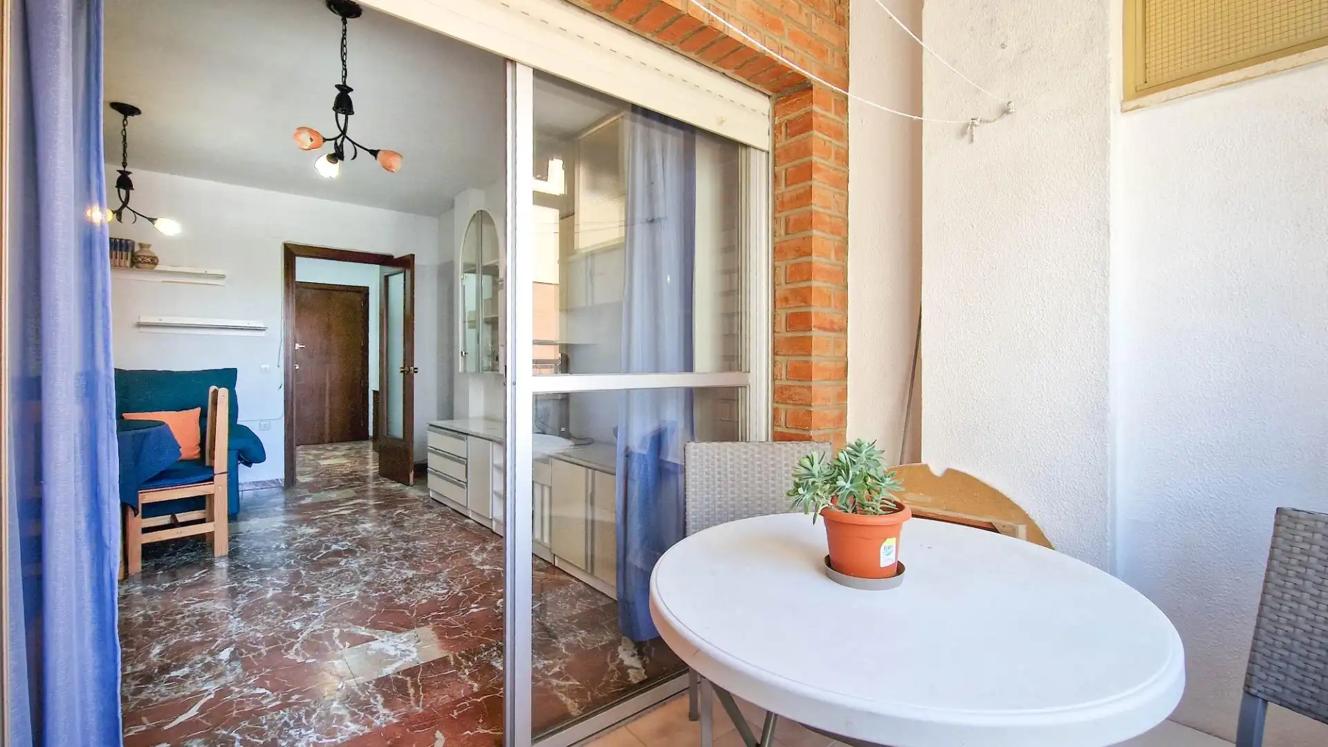 Terrasse von Wohnung zur Miete in Badajoz mit Möbliert und Balkon