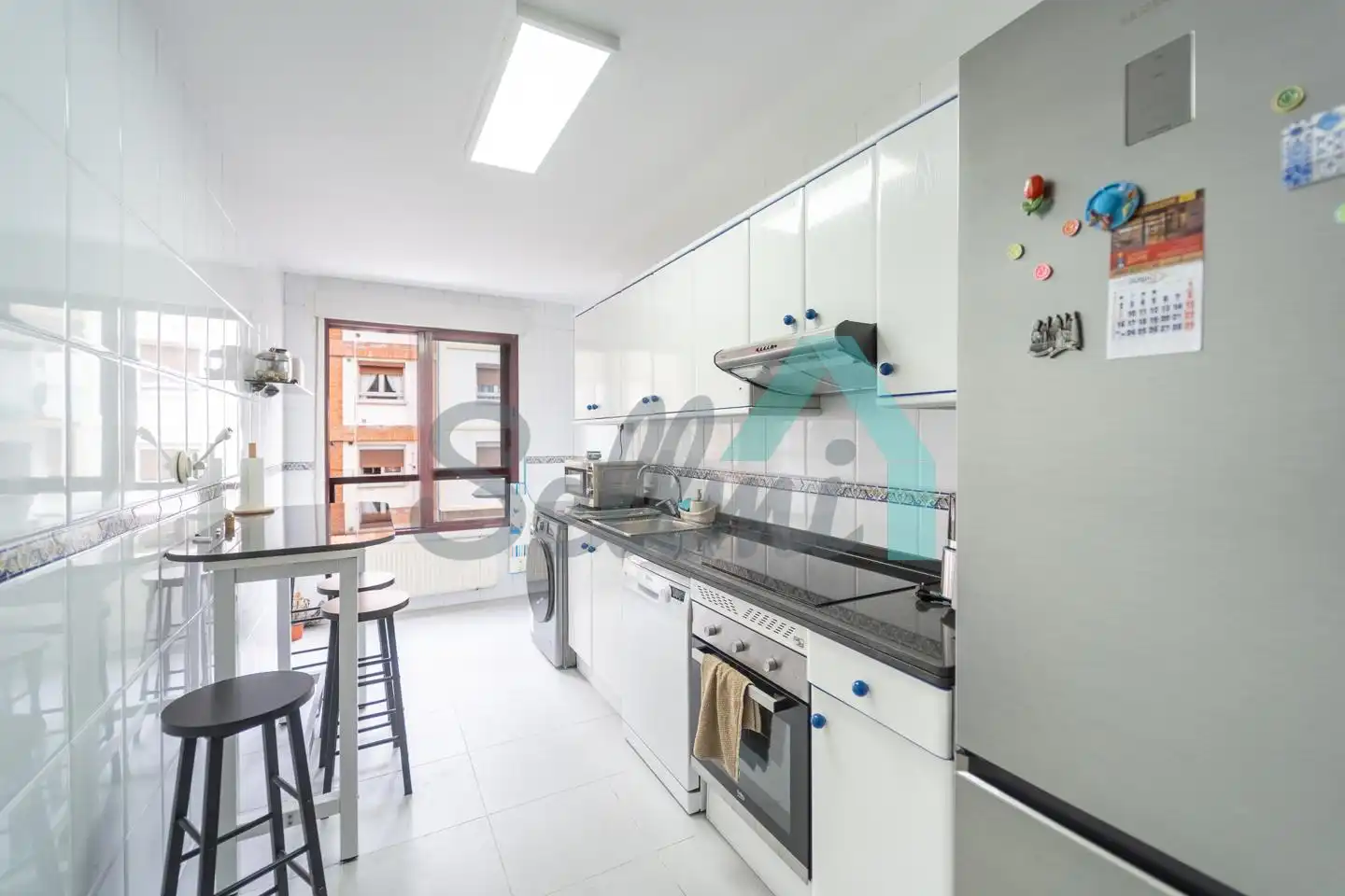 Kitchen of Flat for sale in Oviedo   with Heating, Parquet flooring and Terrace