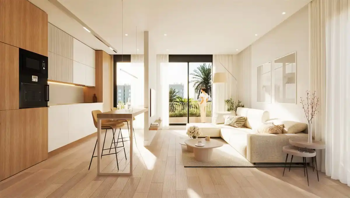 Living room of Apartments for sale in Málaga  with Terrace, Swimming Pool and Balcony