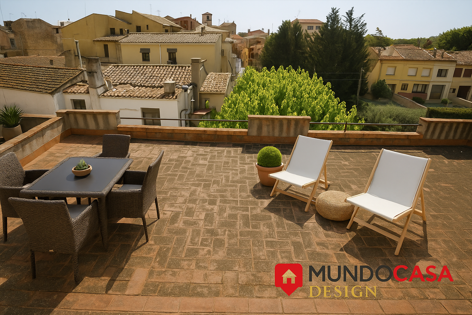 Terrassa de Casa adosada en venda en La Bisbal d'Empordà amb Calefacció i Terrassa