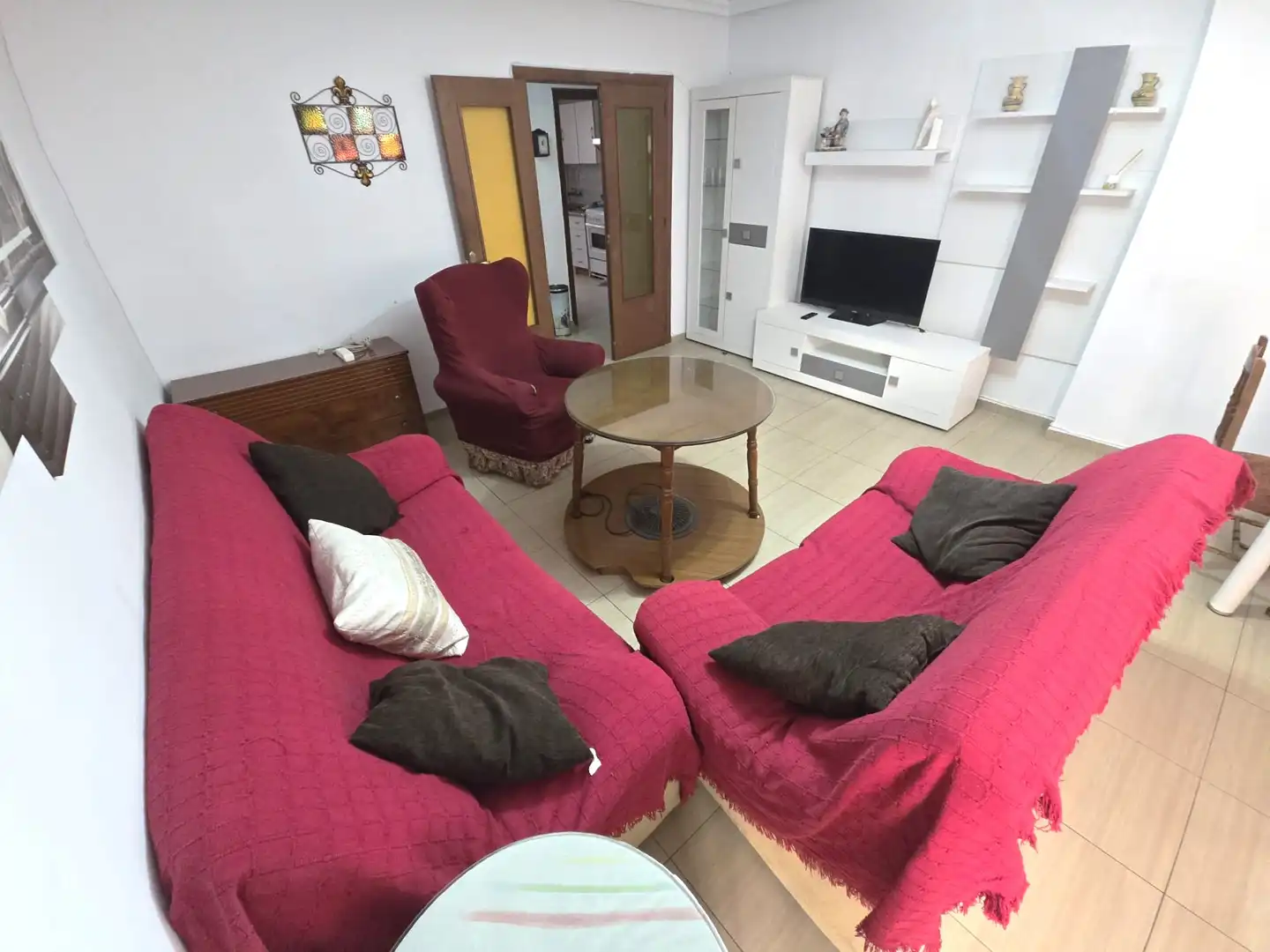 Living room of Flat for rent in Cáceres  with Terrace and Furnished