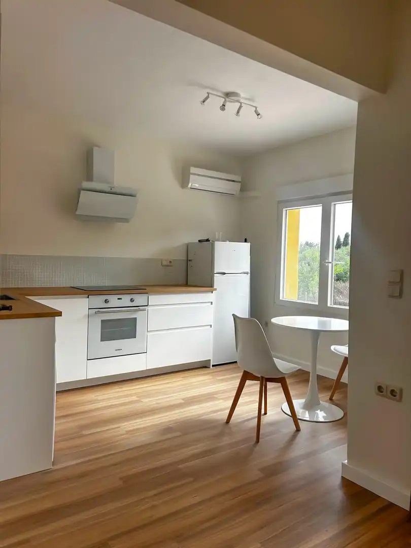 Cuina de Estudi de lloguer en Dénia amb Aire condicionat i Terrassa